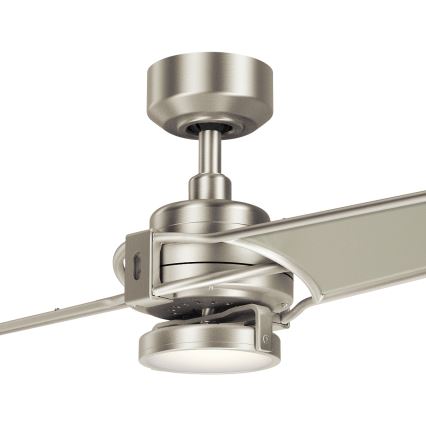 Kichler - LED Hämardatav laeventilaator XETY LED/10W/230V  matt kroom/hõbedane + kaugjuhtimispult