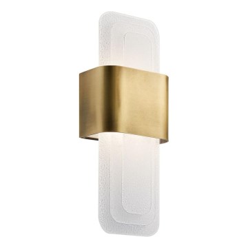 Kichler - LED Seinavalgusti SERENE LED/16W/230V messing