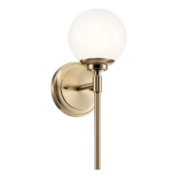 Kichler - LED Seinavalgusti vannituppa BENNO 1xG9/3W/230V IP44 messing