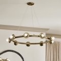 Kichler - Ripatslühter kaablil PALTA 9xE14/40W/230V kuldne