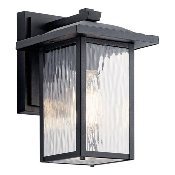 Kichler - Väli seinavalgusti CAPPANNA 1xE27/60W/230V IP44 must