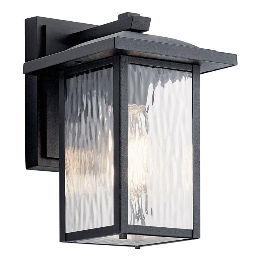 Kichler - Väli seinavalgusti CAPPANNA 1xE27/60W/230V IP44 must
