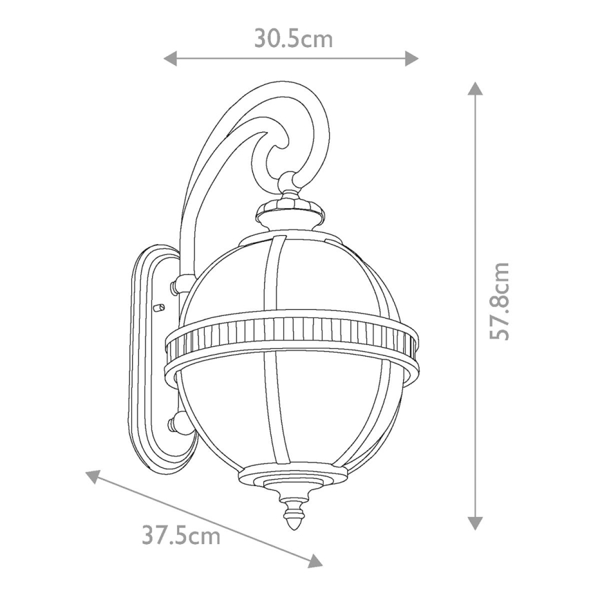 Kichler - Väli seinavalgusti HALLERON 3xE14/60W/230V IP44