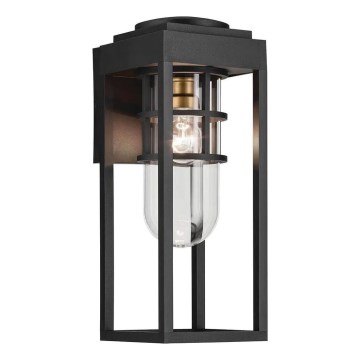 Kichler - Väli seinavalgusti HONE 1xE27/60W/230V IP44 must