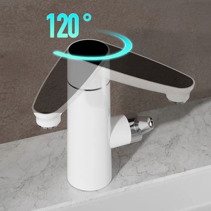 Kiirboiler koos LED dioodidega ekraan 3000W/230V IPX4 valge