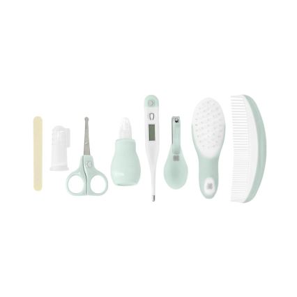 KikkaBoo - Imiku hoolduskomplekt 8 tk hall/münt