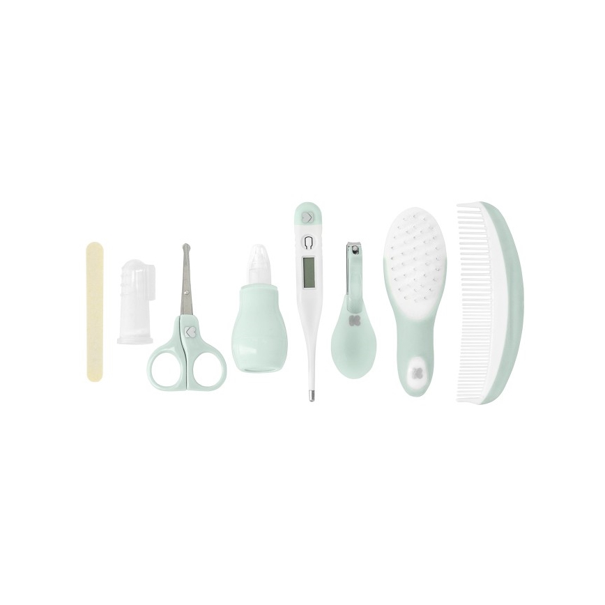 KikkaBoo - Imiku hoolduskomplekt 8 tk hall/münt