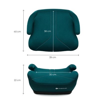 KINDERKRAFT - Autoistmepadi I-BOOST 2 125–150 cm türkiis