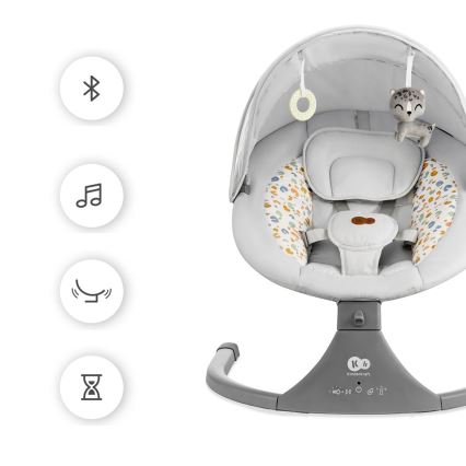 KINDERKRAFT - Beebikiik muusikaga 2in1 LUMI helehall