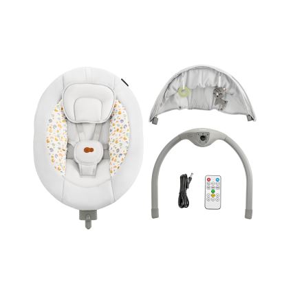 KINDERKRAFT - Beebikiik muusikaga 2in1 LUMI helehall
