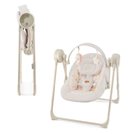 KINDERKRAFT - beebikiik SWINGEE meloodiaga, beež, 4xAAA/230V