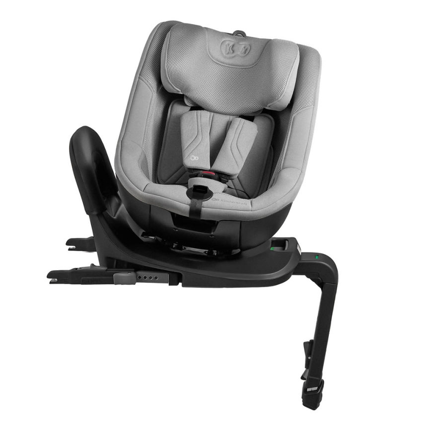 KINDERKRAFT - I-GUARD PRO i-Size 61-105 cm pööratava alusega lapse turvatool, hall