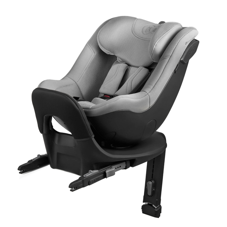 KINDERKRAFT - I-GUARD PRO i-Size 61-105 cm pööratava alusega lapse turvatool, hall