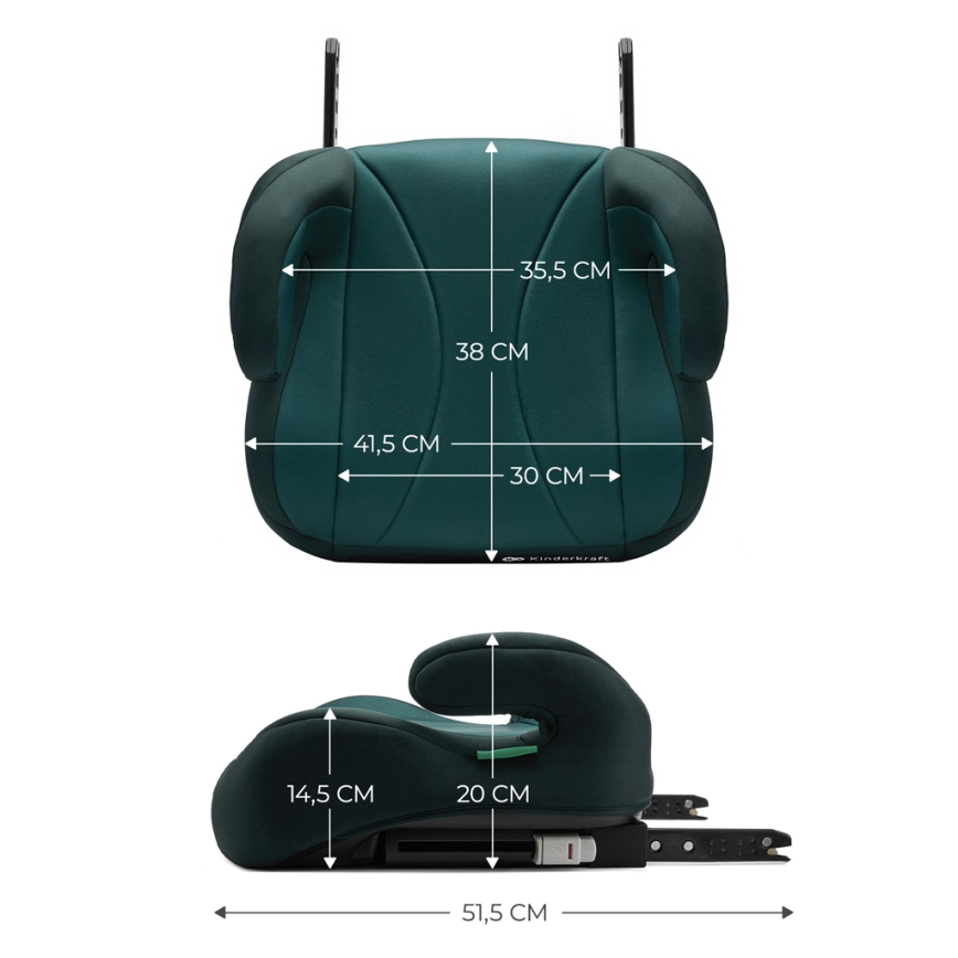 KINDERKRAFT - Istmekõrgendus I-BOOST i-Suurus 135-150 cm roheline