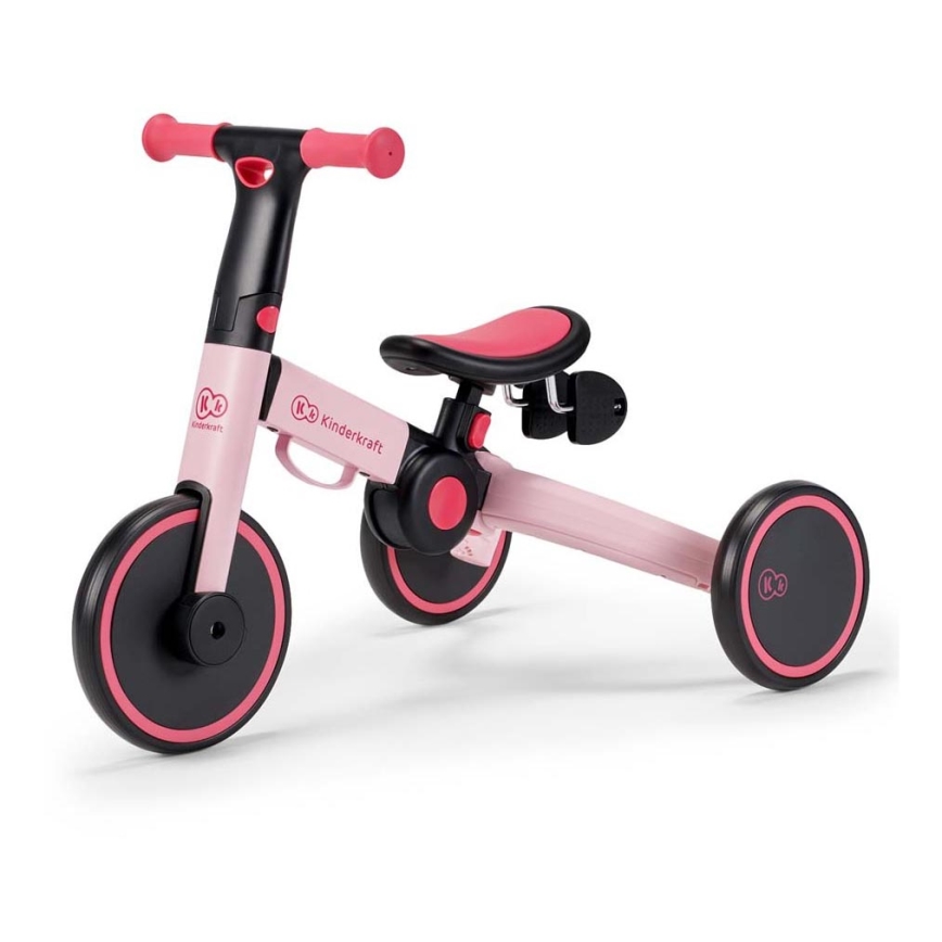 KINDERKRAFT - Jooksuratas 3-ühes 4TRIKE roosa