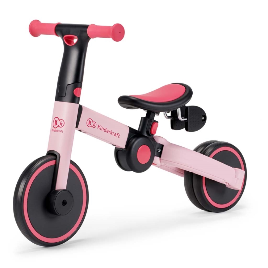 KINDERKRAFT - Jooksuratas 3-ühes 4TRIKE roosa