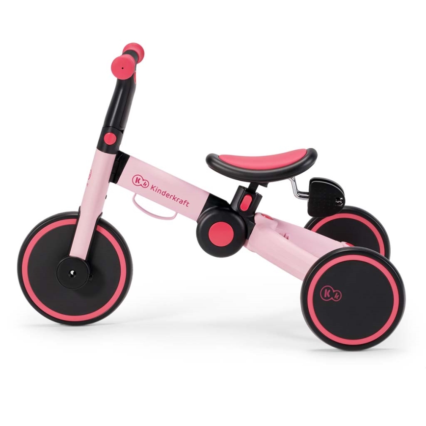 KINDERKRAFT - Jooksuratas 3-ühes 4TRIKE roosa