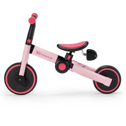 KINDERKRAFT - Jooksuratas 3-ühes 4TRIKE roosa