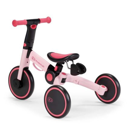 KINDERKRAFT - Jooksuratas 3-ühes 4TRIKE roosa