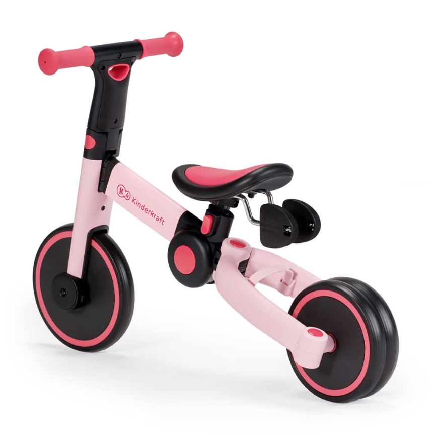 KINDERKRAFT - Jooksuratas 3-ühes 4TRIKE roosa