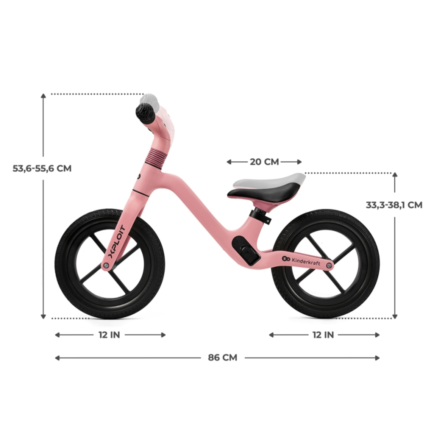 KINDERKRAFT - Jooksuratas XPLOIT Bubblegum roosa