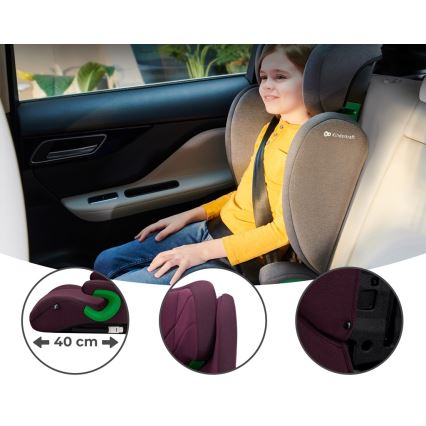 KINDERKRAFT - Turvatool JUNIOR FIX 2 (100-150 cm) Kirsi pärl