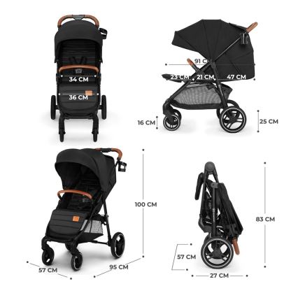 KINDERKRAFT - Käru GRANDE PLUS must