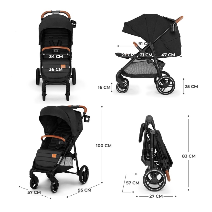 KINDERKRAFT - Käru GRANDE PLUS must