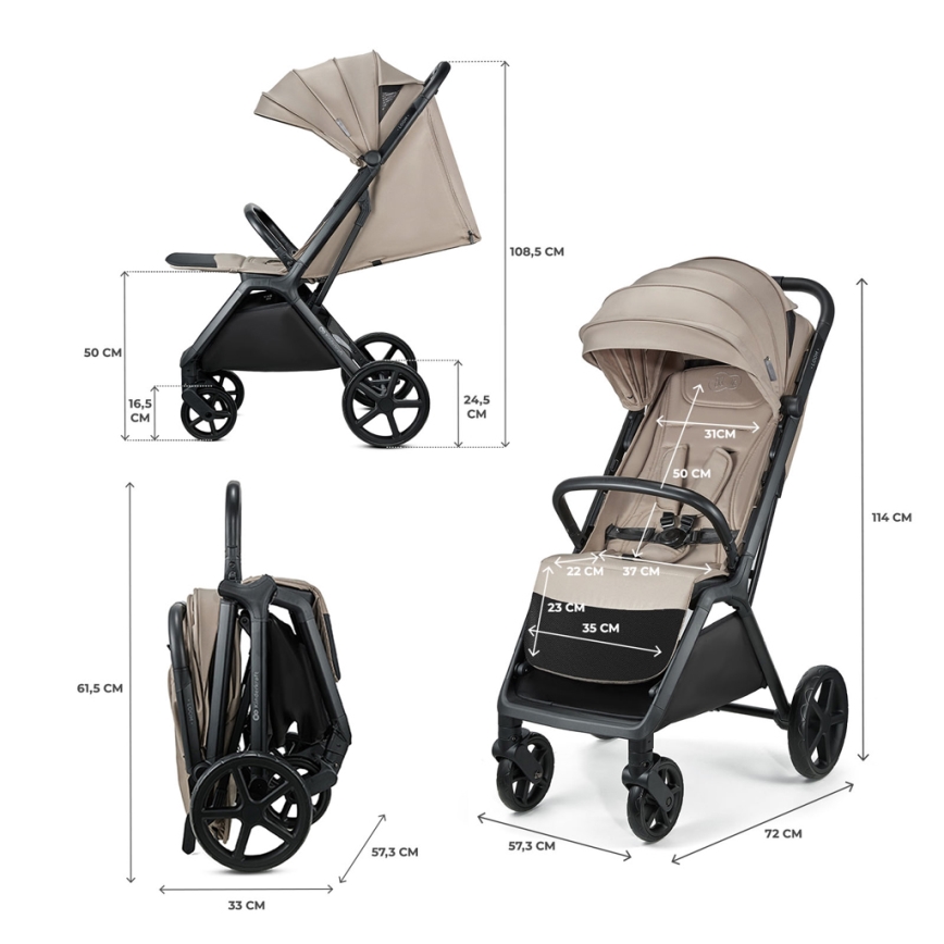 KINDERKRAFT - Käru LOOM beež