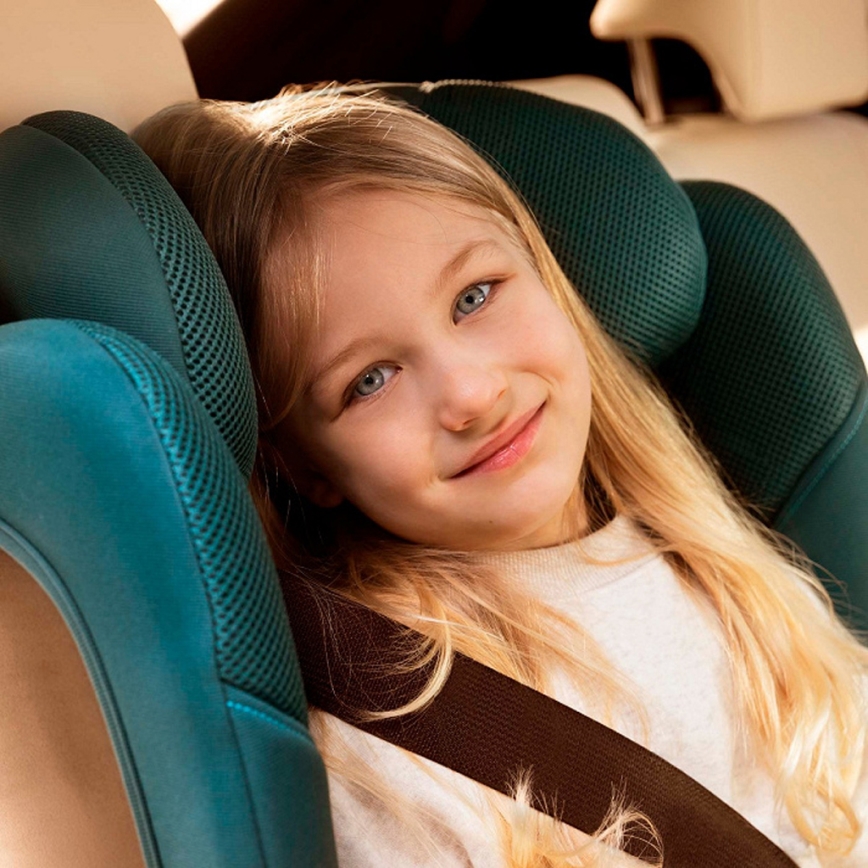 KINDERKRAFT - Kokkupandav autosõidutool UNITY 2 i-Size 100-150 cm türkiissinine