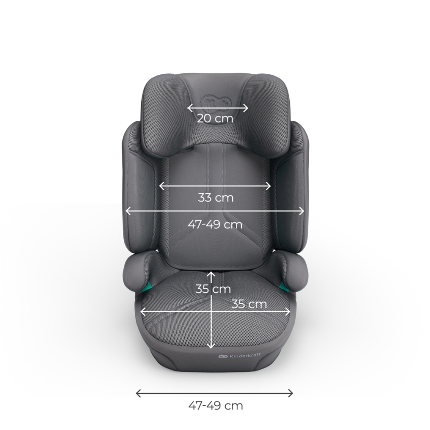 KINDERKRAFT - Kokkupandav laste turvatool XPAND 2 PRO 100-150 cm hall