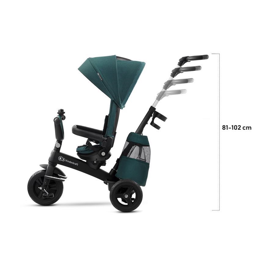 KINDERKRAFT - Kolmerattaline 5v1 EASYTWIST roheline/must
