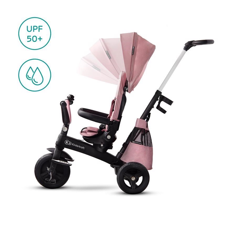 KINDERKRAFT - Kolmerattaline 5v1 EASYTWIST roosa/must