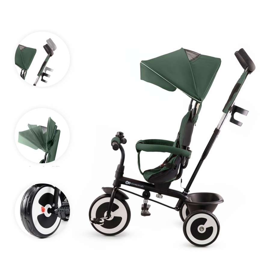 KINDERKRAFT - Kolmerattaline ASTON Mystic roheline
