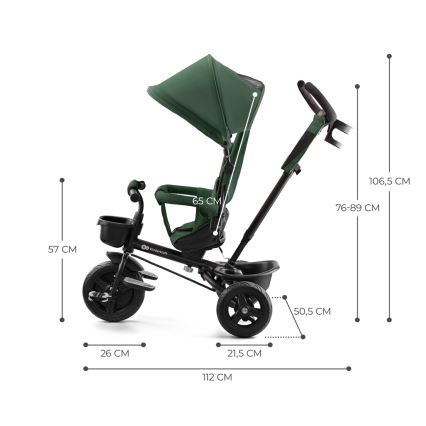 KINDERKRAFT - Kolmerattaline AVEO roheline