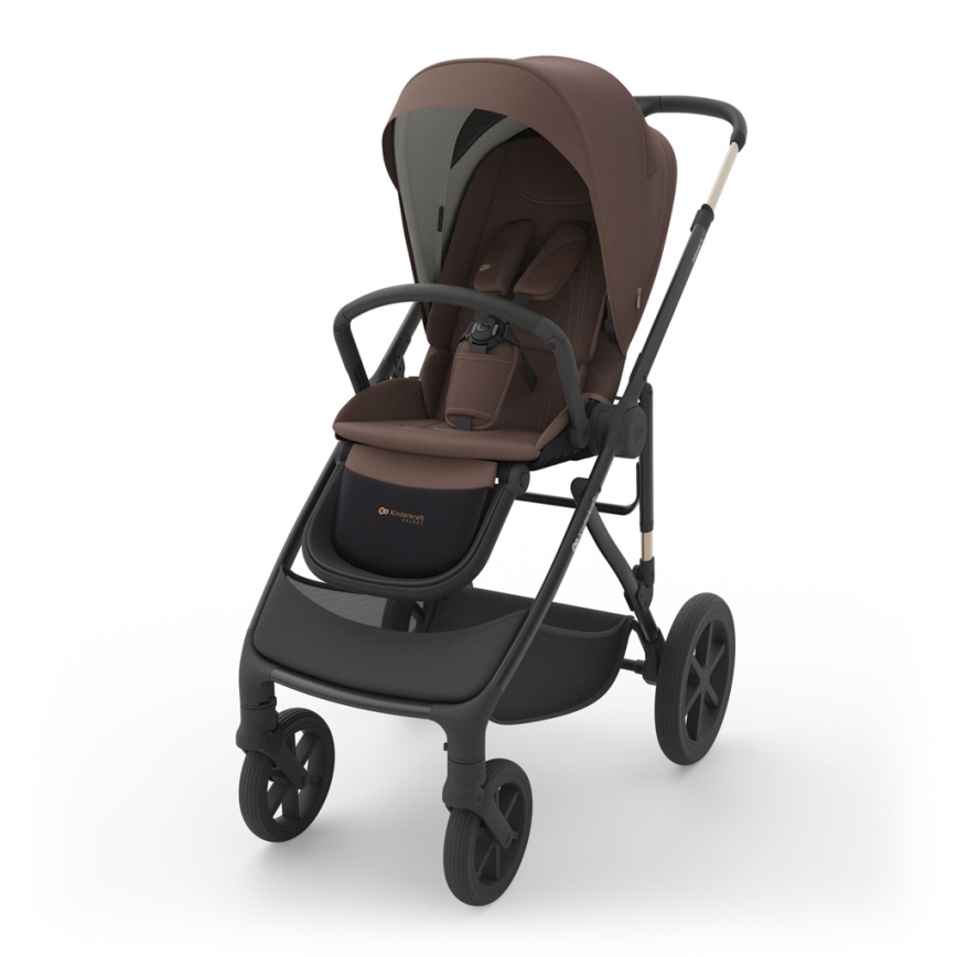 KINDERKRAFT - Kombineeritud 3-ühes jalutuskäru PRIME 3 Velvet Mocca