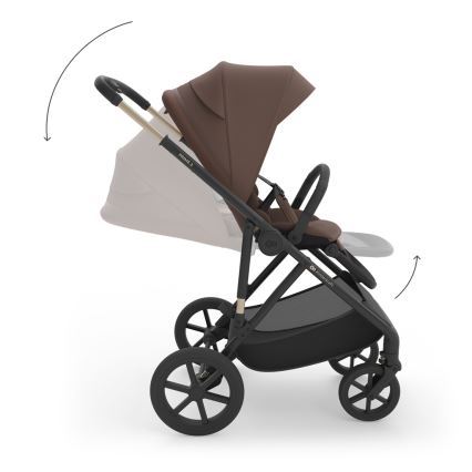 KINDERKRAFT - Kombineeritud 3-ühes jalutuskäru PRIME 3 Velvet Mocca