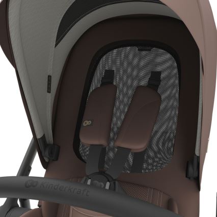 KINDERKRAFT - Kombineeritud 3-ühes jalutuskäru PRIME 3 Velvet Mocca