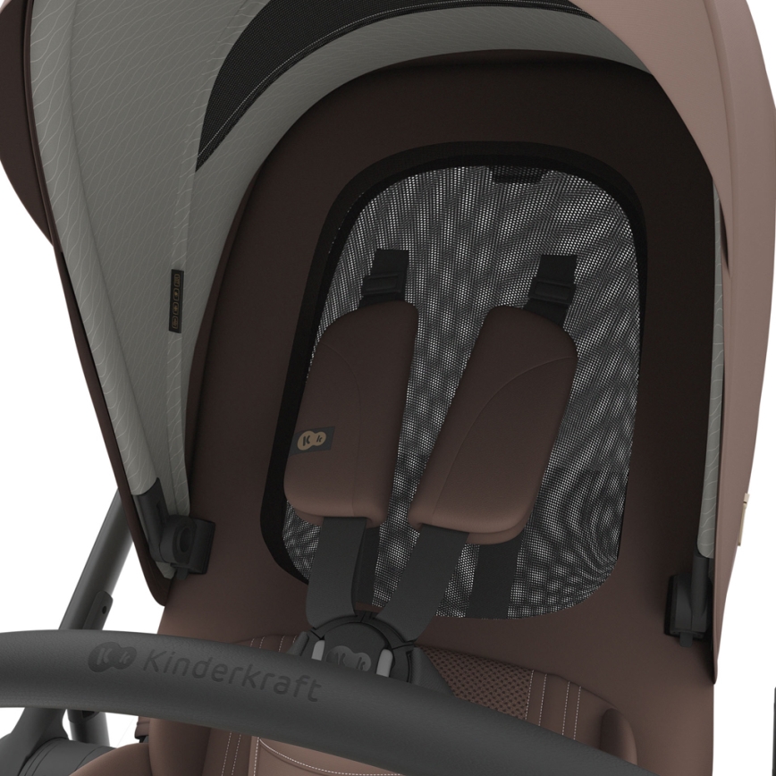 KINDERKRAFT - Kombineeritud 3-ühes jalutuskäru PRIME 3 Velvet Mocca