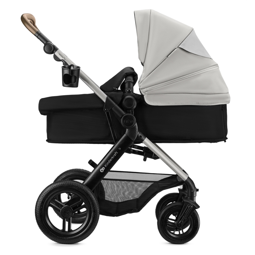 KINDERKRAFT - Kombineeritud jalutuskäru 3‑ühes MOOV 2 XL Air Grey