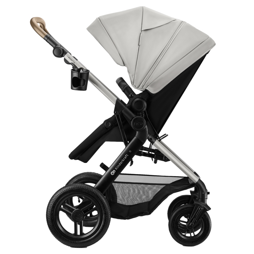 KINDERKRAFT - Kombineeritud jalutuskäru 3‑ühes MOOV 2 XL Air Grey