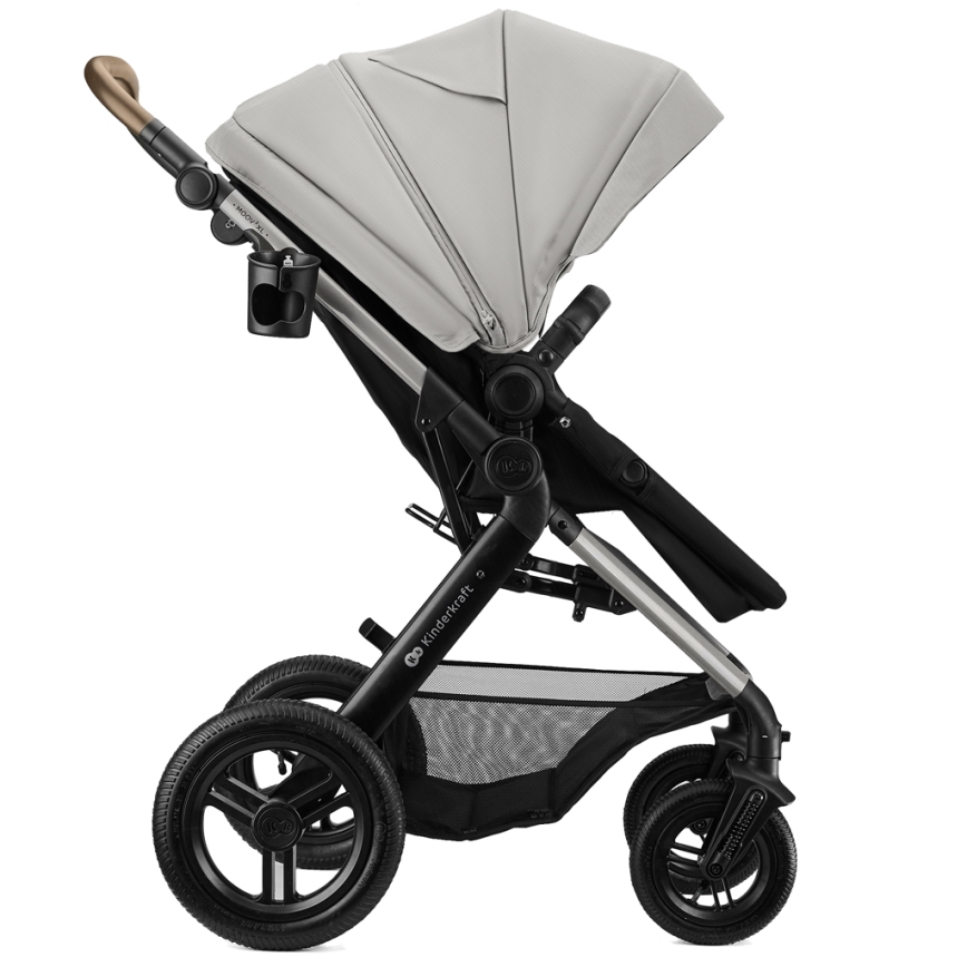 KINDERKRAFT - Kombineeritud jalutuskäru 3‑ühes MOOV 2 XL Air Grey