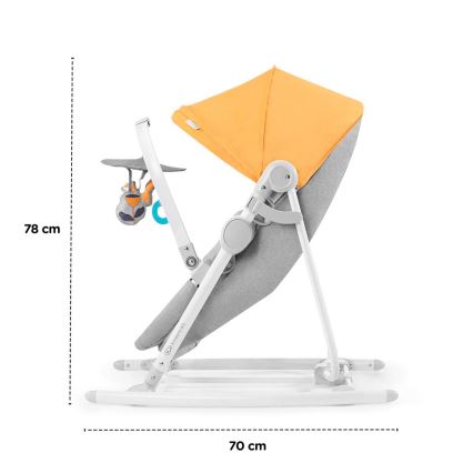 KINDERKRAFT - Lamamistool 5-ühes NOLA roosa/hall