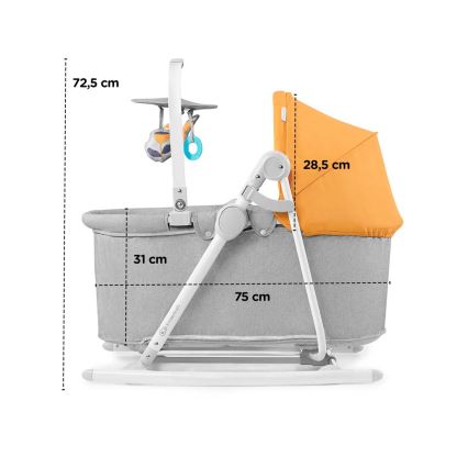 KINDERKRAFT - Lamamistool 5-ühes NOLA roosa/hall