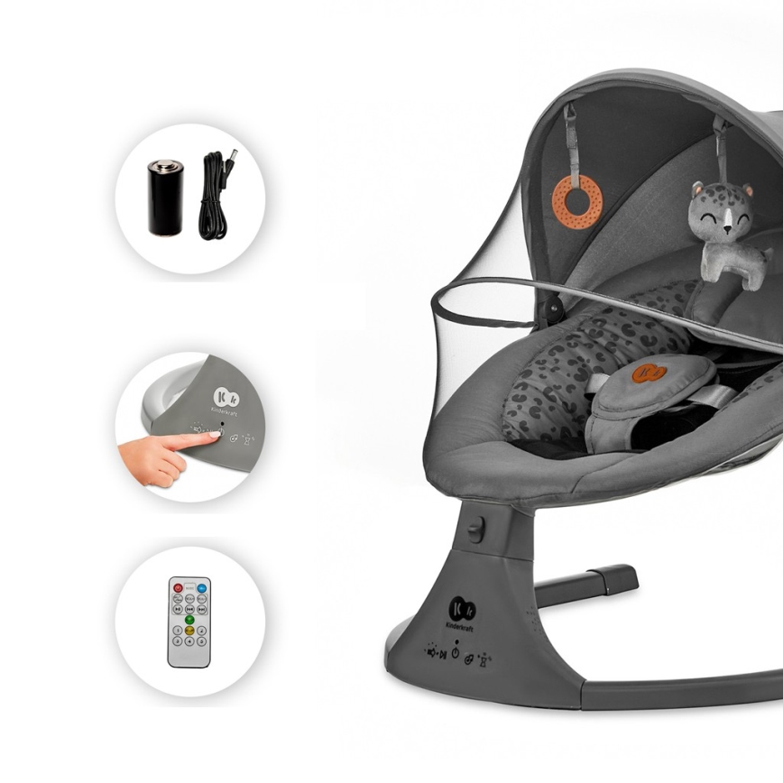 KINDERKRAFT - Lamamistool muusikaga 2in1 LUMI 4xAAA tume