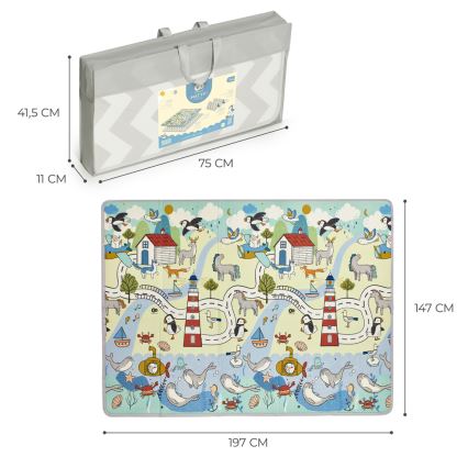 KINDERKRAFT - Laste mängumatt MATTY 2