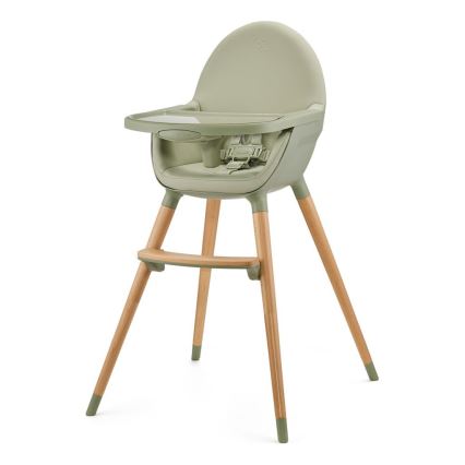 KINDERKRAFT - Laste söögitool 2v1 FINI2 pöök/roheline