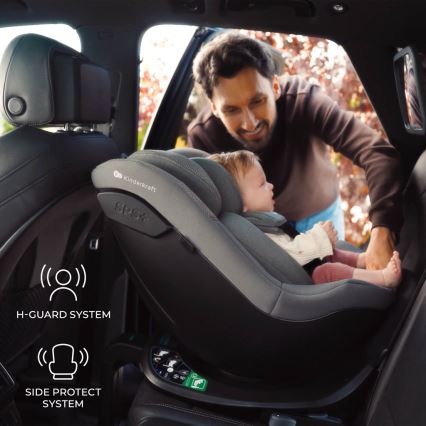 KINDERKRAFT - Laste turvatool I-GUARD i-Size 40-105 cm hall