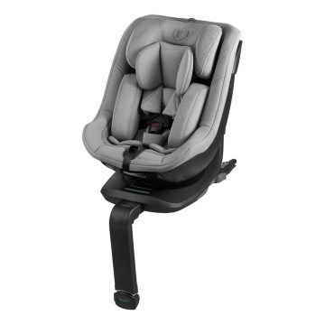 KINDERKRAFT - Laste turvatool pööratava alusega I-GUARD i-Size 40-105 cm hall