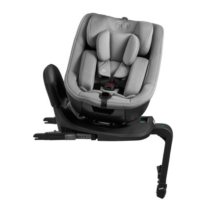 KINDERKRAFT - Laste turvatool pööratava alusega I-GUARD i-Size 40-105 cm hall